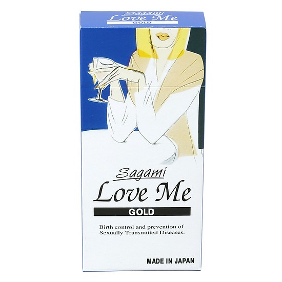Bao cao su sagami love me gold