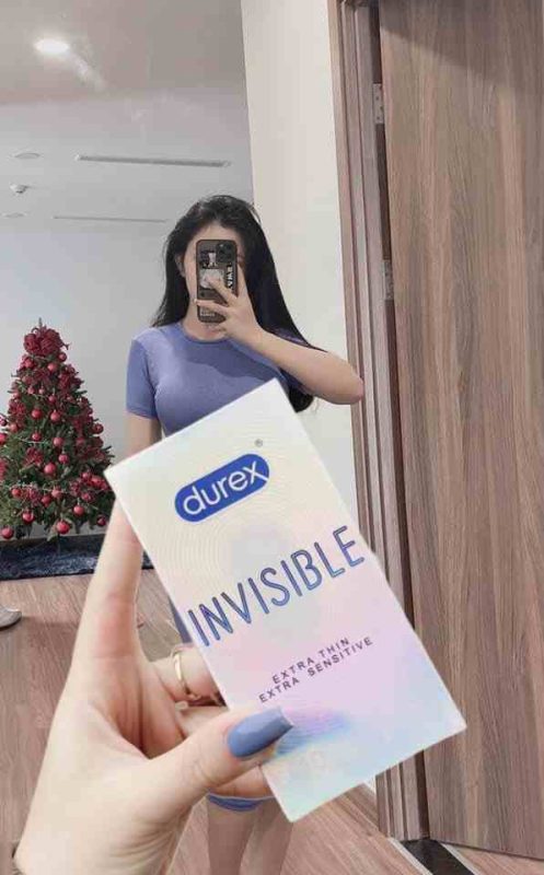 Bao cao su durex invisible 59