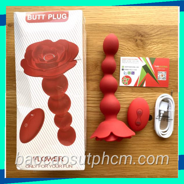 Sextoy hat hau mon xoay vong hoa hong rung ngoai 10 tan so cuc manh do choi hau mon